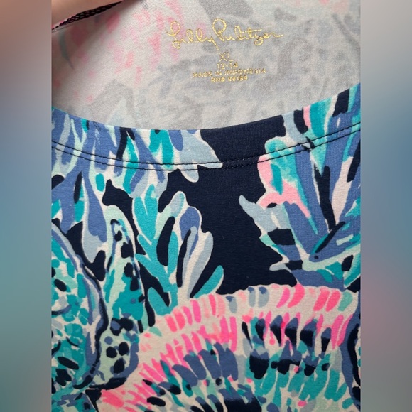 Lilly Pulitzer Party‎ In Paradise Girls Mini Sophie Ruffle Dress XL (12-14) - Picture 7 of 9